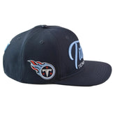 Tennessee Titans Pro Standard Script Logo NFL Snapback Hat